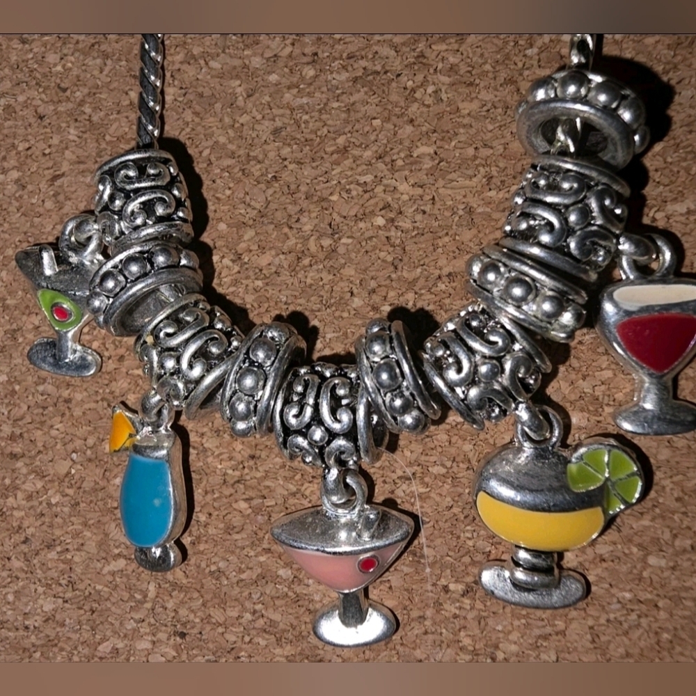 Cookie Lee Martini Necklace